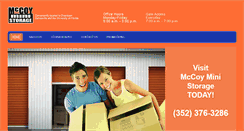 Desktop Screenshot of mccoyministorage.com